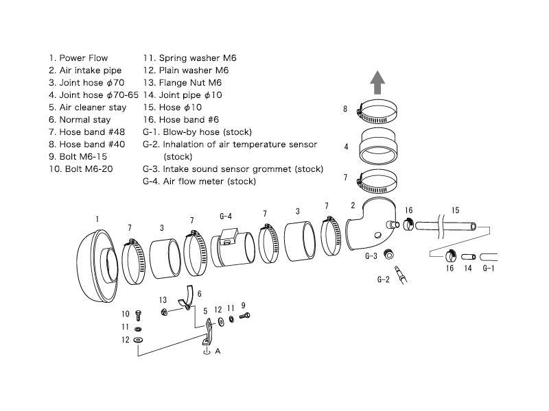 Filtro de Ar Universal - HKS Super Power Flow (200-100mm)