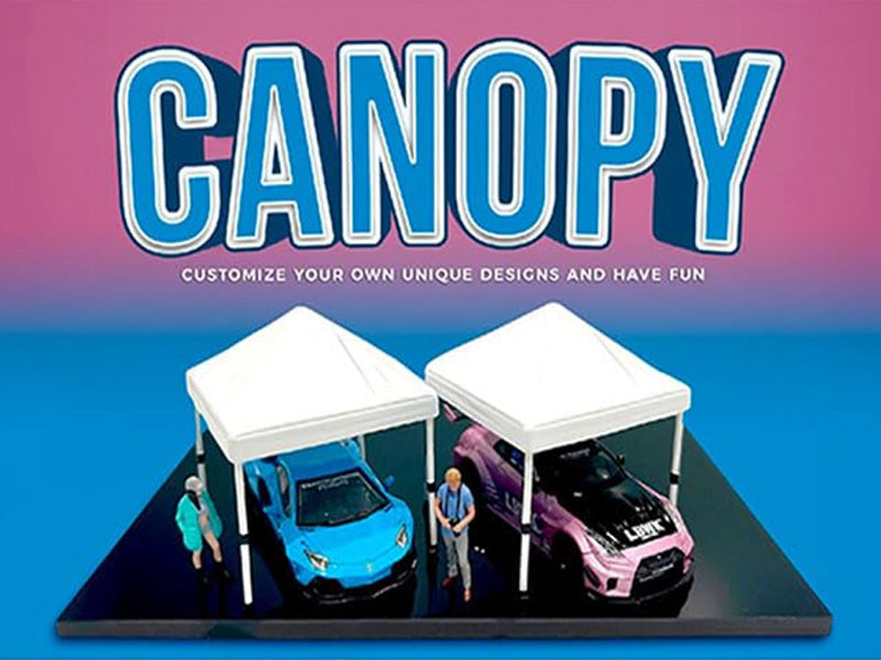 American Diorama 1/64 Canopy Accessory Set - White