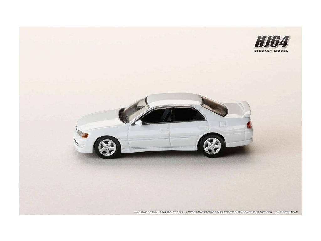 Hobby Japan 1/64 Toyota Chaser Tourer V (JZX100) Early Version (1996) - Super White II