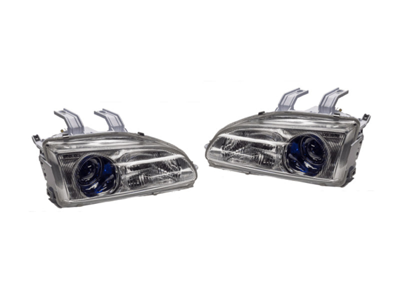 Denji Gen 1 Headlights - Honda Civic (92-95) Chrome Housing / Blue Lens