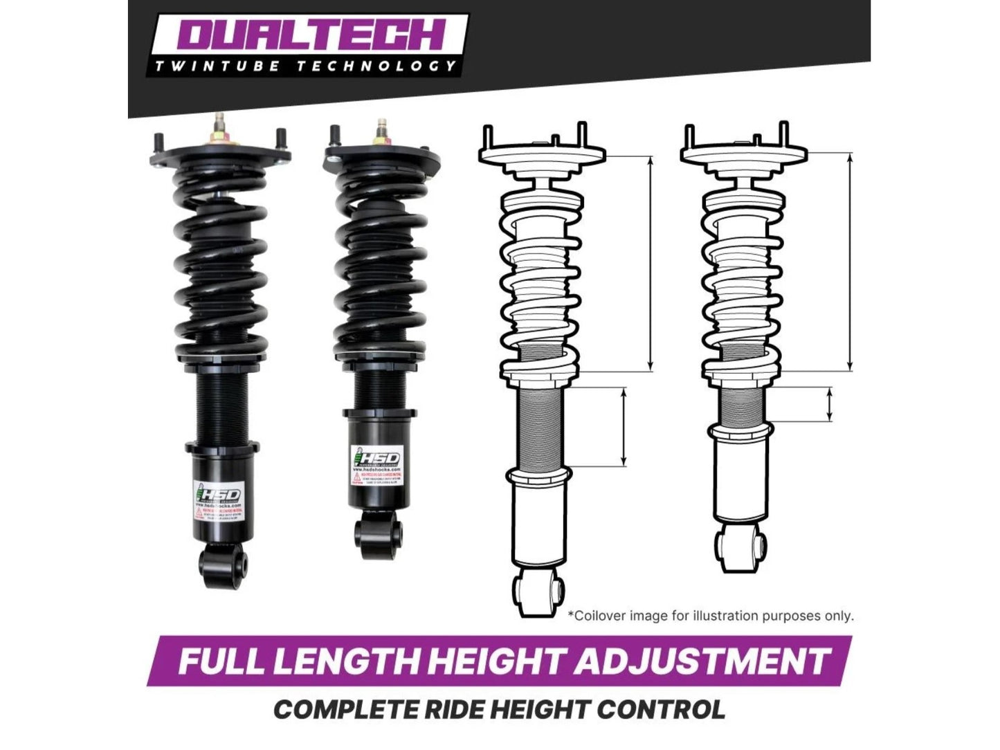 HSD Dualtech Coilovers - Lexus IS200