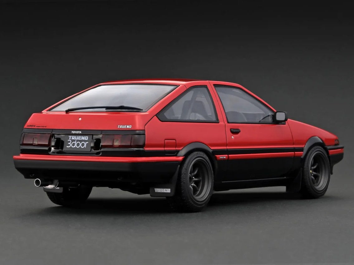 Ignition Model - 1/18 Toyota Sprinter Trueno 3Dr GT Apex (AE86) Red/Black