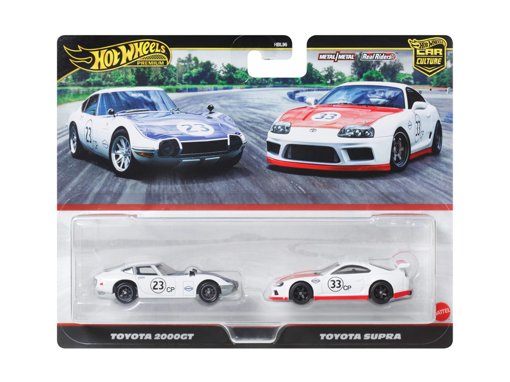 Hot Wheels Premium 1/64 Toyota 2000GT / Toyota Supra - Car Culture 2 Pack