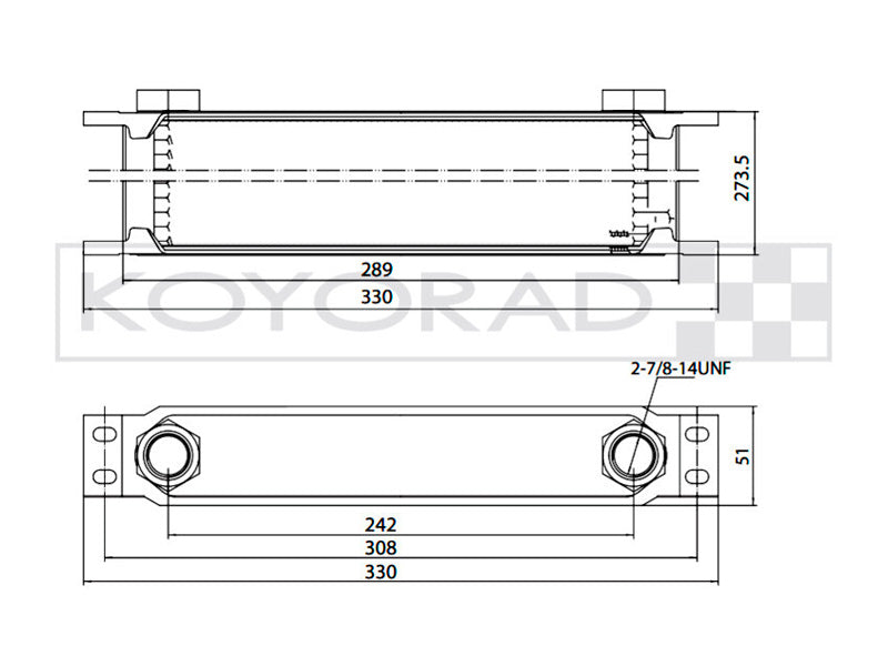 Koyorad Oil Cooler - 35 Row Universal