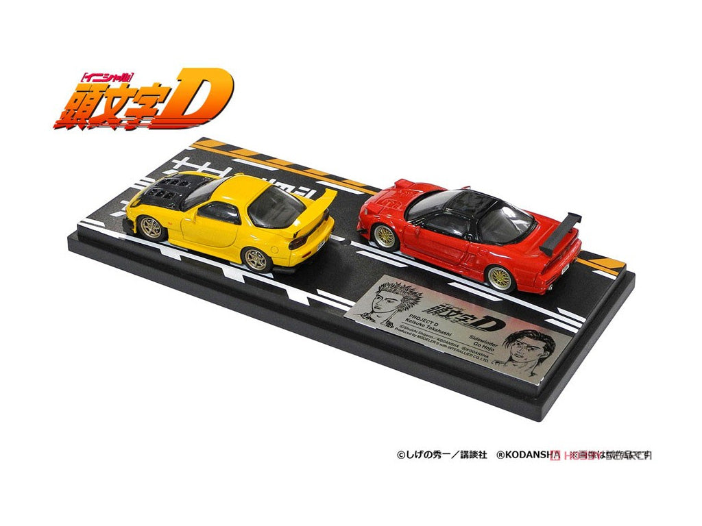 PRE-ORDER Modeler's 1/64 Initial D Set Vol. 3 Keisuke Takahashi RX-7 (FD3S) & Go Hojo NSX (NA1)