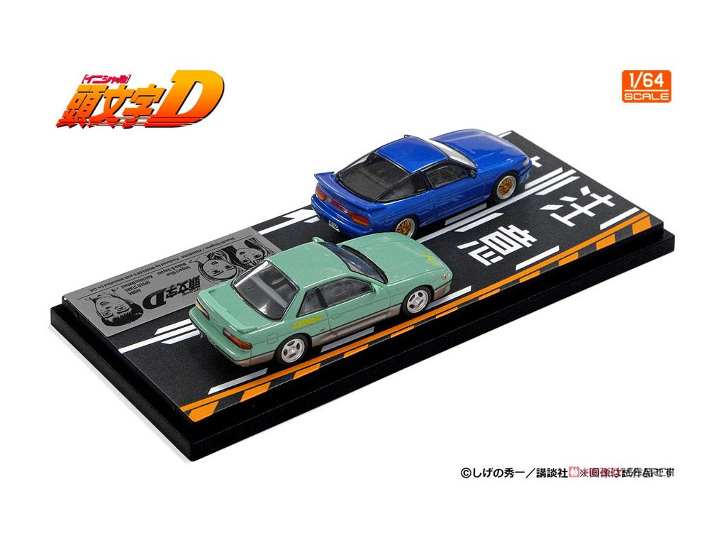 PRE-ORDER Modeler's 1/64 Initial D Set Vol. 20 Mako/Sayuki Sileighty & Koichiro Iketani Sylvia (S13)