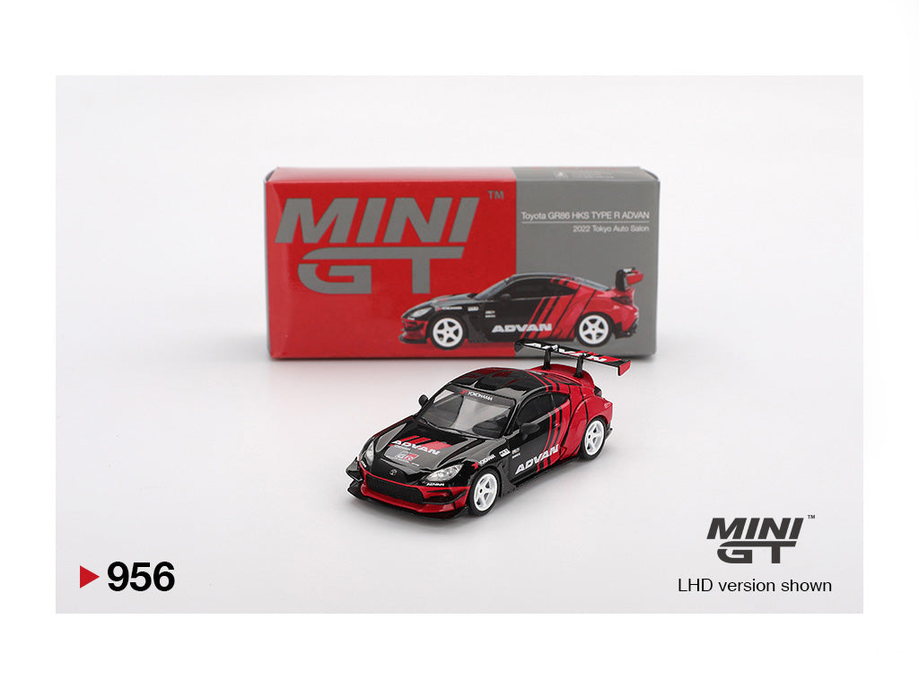 MiniGT 1/64 Toyota GR86 HKS TYPE R ADVAN 2022 Tokyo Auto Salon