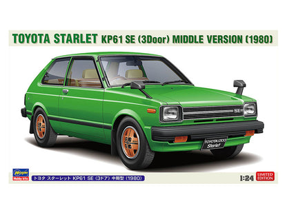 Hasegawa 1/24 Toyota Starlet KP61 SE (3 door) Middle Version (1980)