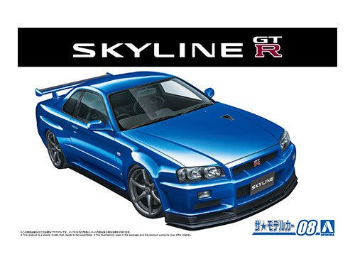 Aoshima - 1/24 Nissan BNR34 Skyline GT-R V-Spec II '02