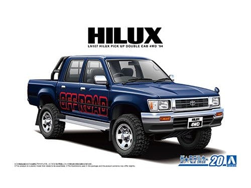 Aoshima - 1/24 Toyota LN107 Hilux Pick Up Double Cab 4WD '94