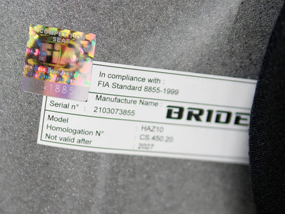 Bride Zeta IV - HKS 50th Anniversary Bucket Seat