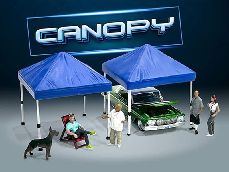 American Diorama 1/64 Canopy Accessory Set - Blue