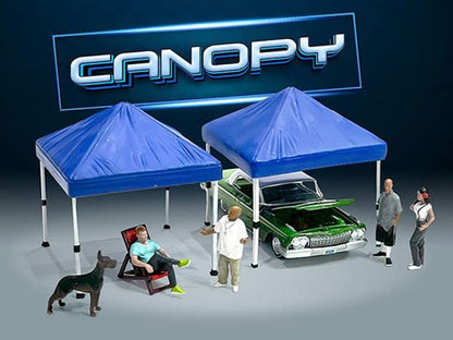 American Diorama 1/64 Canopy Accessory Set - Blue