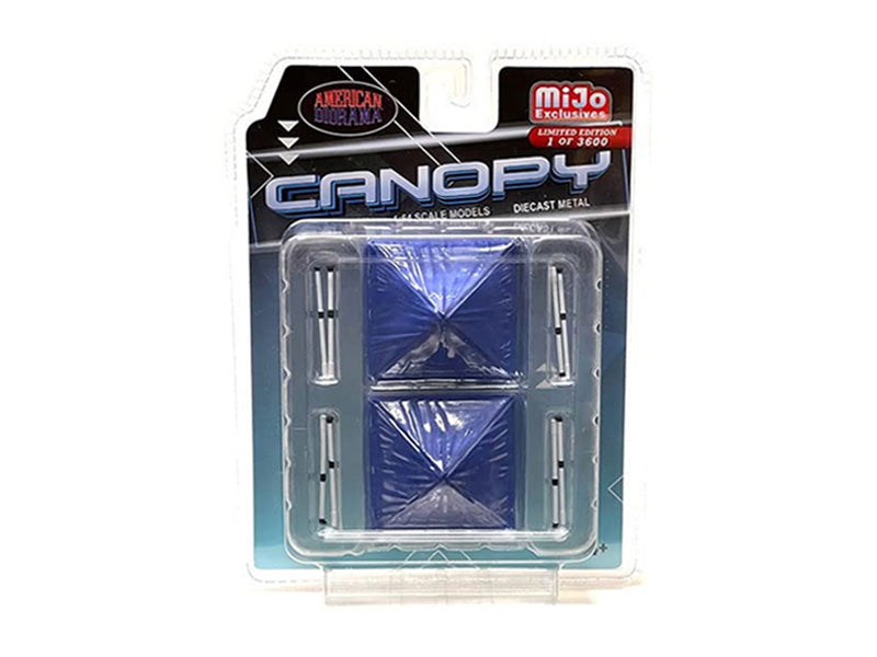 American Diorama 1/64 Canopy Accessory Set - Blue