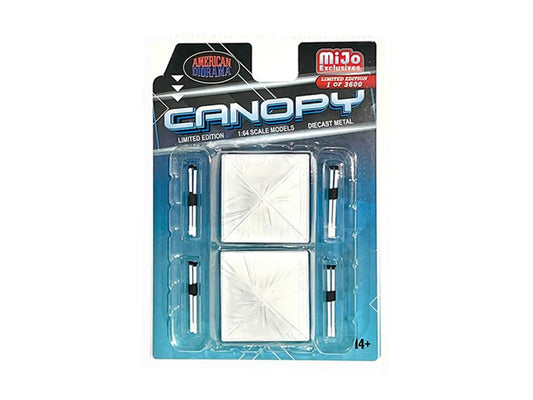 American Diorama 1/64 Canopy Accessory Set - White