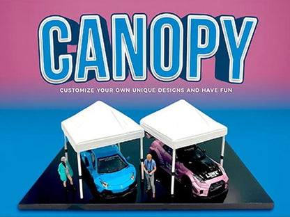 American Diorama 1/64 Canopy Accessory Set - White