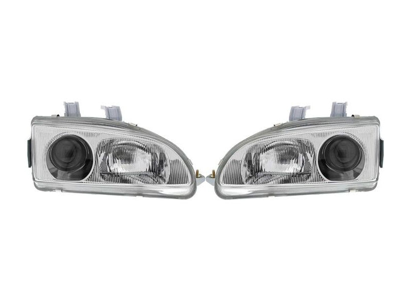 Denji Gen 1 Headlights - Honda Civic (92-95) Chrome Housing / Clear Lenses