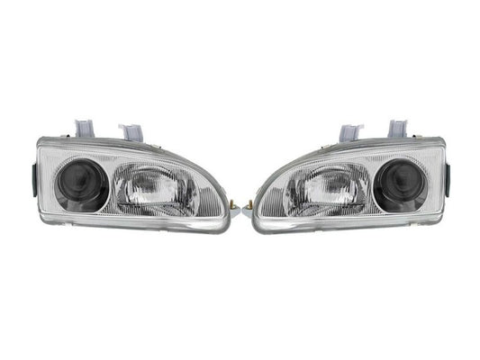 Denji Gen 1 Headlights - Honda Civic (92-95) Chrome Housing / Clear Lenses