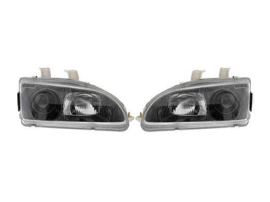 Denji Gen 1 Headlights - Honda Civic (92-95) Black Housing / Clear Lenses
