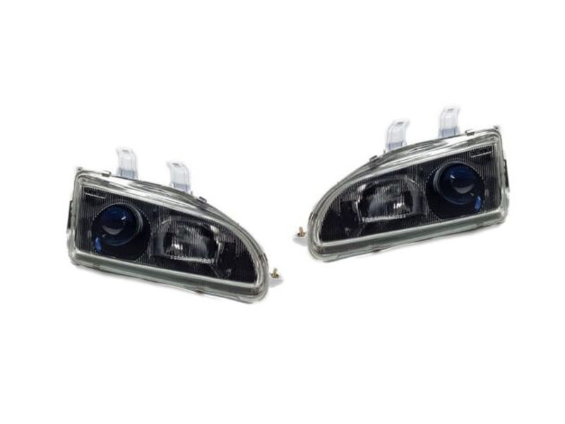 Denji Gen 1 Headlights - Honda Civic (92-95) Black Housing / Blue Lens