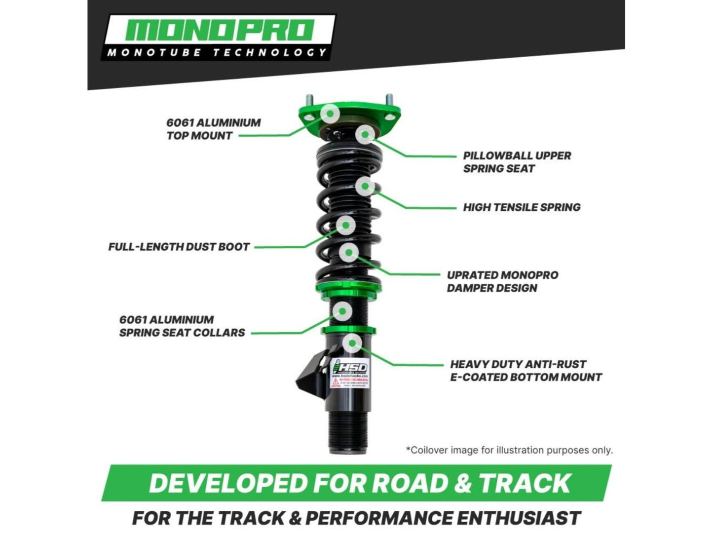 HSD MonoPro Coilovers - Lexus IS200