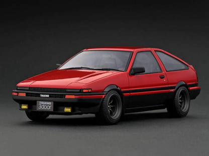 Ignition Model - 1/18 Toyota Sprinter Trueno 3Dr GT Apex (AE86) Red/Black
