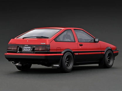 Ignition Model - 1/18 Toyota Sprinter Trueno 3Dr GT Apex (AE86) Red/Black