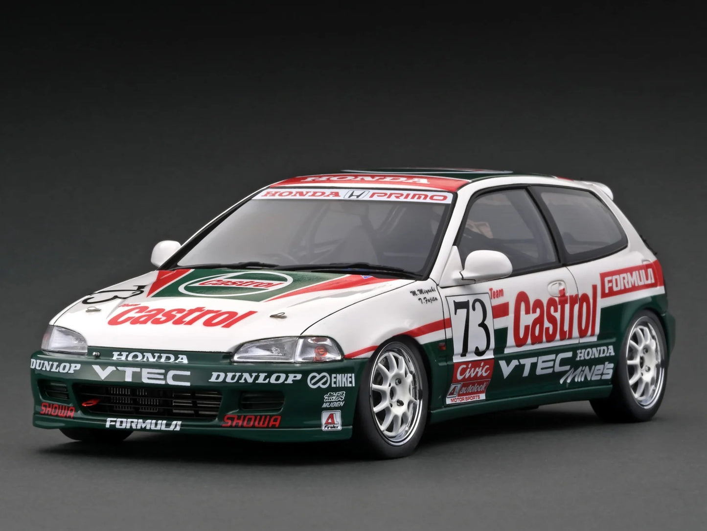 Ignition Model - 1/18 Castrol CIVIC (#73) 1994 N1