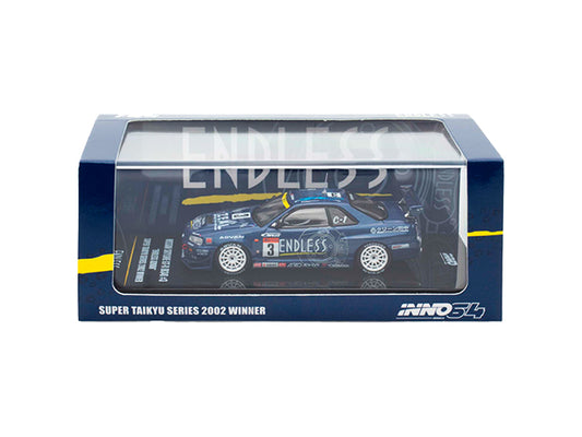 Inno64 - 1/64 Nissan Skyline R34 (GT-R) #3 Endless Advan Super Taikyu Series 2002 Winner