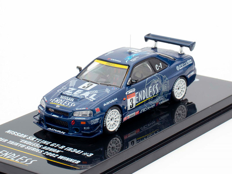 Inno64 - 1/64 Nissan Skyline R34 (GT-R) #3 Endless Advan Super Taikyu Series 2002 Winner