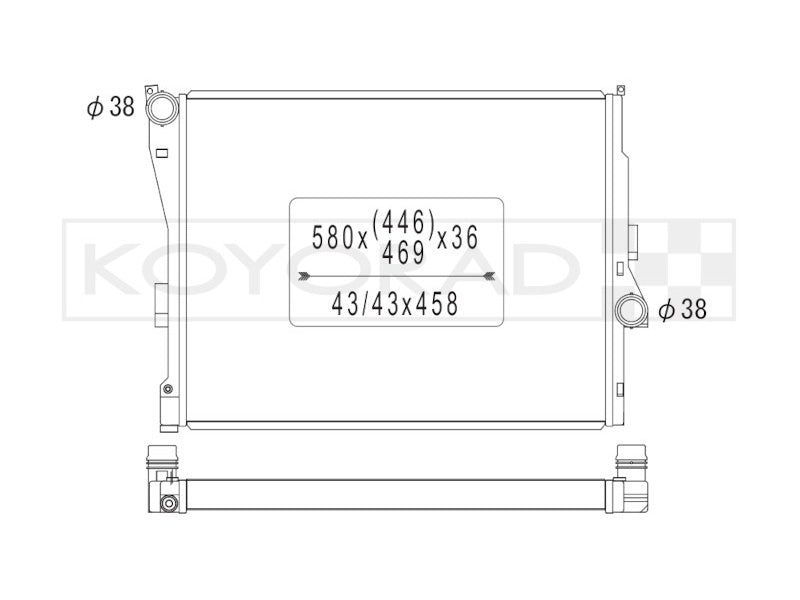 Koyorad Aluminium Radiator - BMW E46 (non M)