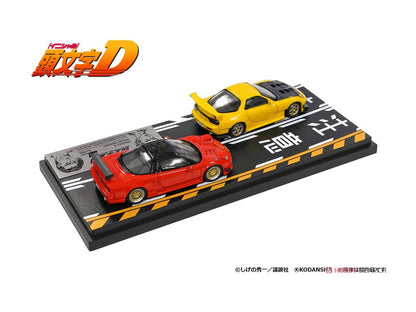 PRE-ORDER Modeler's 1/64 Initial D Set Vol. 3 Keisuke Takahashi RX-7 (FD3S) & Go Hojo NSX (NA1)