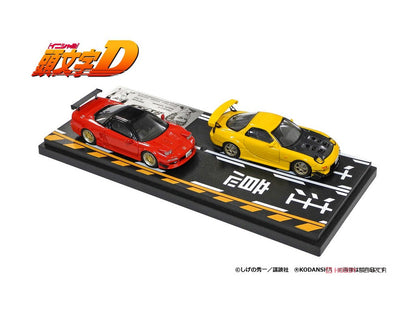 PRE-ORDER Modeler's 1/64 Initial D Set Vol. 3 Keisuke Takahashi RX-7 (FD3S) & Go Hojo NSX (NA1)