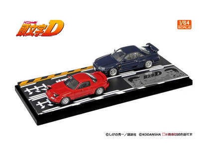 PRE-ORDER Modeler's 1/64 Initial D Set Vol. 11 Toru Suetsugu Roadster (NA6CE) & Atsuro Kawai Skyline (ER34)