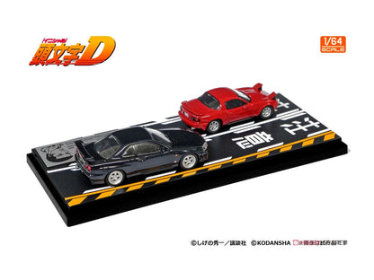 PRE-ORDER Modeler's 1/64 Initial D Set Vol. 11 Toru Suetsugu Roadster (NA6CE) & Atsuro Kawai Skyline (ER34)