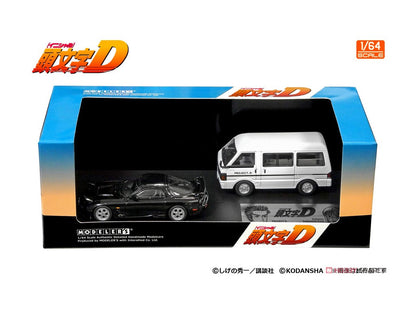 PRE-ORDER Modeler's 1/64 Initial D Set Vol. 13 Kyoko Iwase RX-7 (FD3S) & Project D Support Car (Nissan Vanette Van)