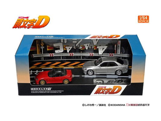 PRE-ORDER Modeler's 1/64 Initial D Set Vol. 14 Sakamoto Cappuccino & Nobuhiko Akiyama Altezza