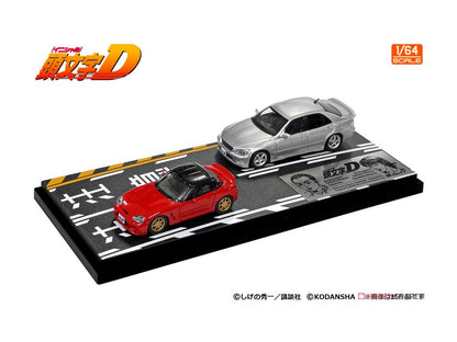 PRE-ORDER Modeler's 1/64 Initial D Set Vol. 14 Sakamoto Cappuccino & Nobuhiko Akiyama Altezza