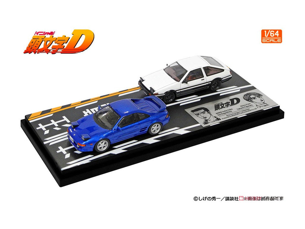 PRE-ORDER Modeler's 1/64 Initial D Set Vol. 15 Kai Kogashiwa MR2 (SW20) & Takumi Fujiwara Trueno (AE86)
