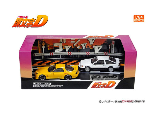PRE-ORDER Modeler's 1/64 Initial D Set Vol. 16 Wataru Akiyama & Keisuke Takahashi RX-7 (FD3S)