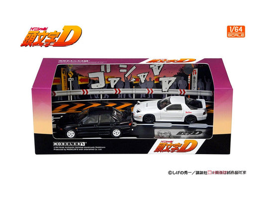 PRE-ORDER Modeler's 1/64 Initial D Set Vol. 17 Kyoichi Sudo Lancer Evolution III & Ryosuke Takahashi RX-7 (FC3S)