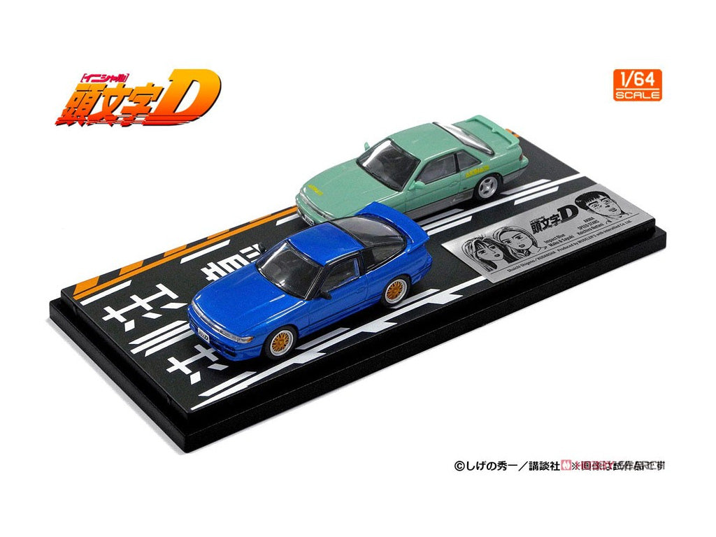 PRE-ORDER Modeler's 1/64 Initial D Set Vol. 20 Mako/Sayuki Sileighty & Koichiro Iketani Sylvia (S13)