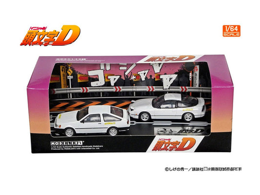 PRE-ORDER Modeler's 1/64 Initial D Set Vol. 21 Itsuki Takeuchi Levin (AE85) & Kenji 180SX