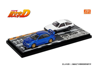 PRE-ORDER Modeler's 1/64 Initial D Set Vol. 22 Takumi Fujiwara Toreno (AE86) & Bunta Fujiwara Impreza (GC8)