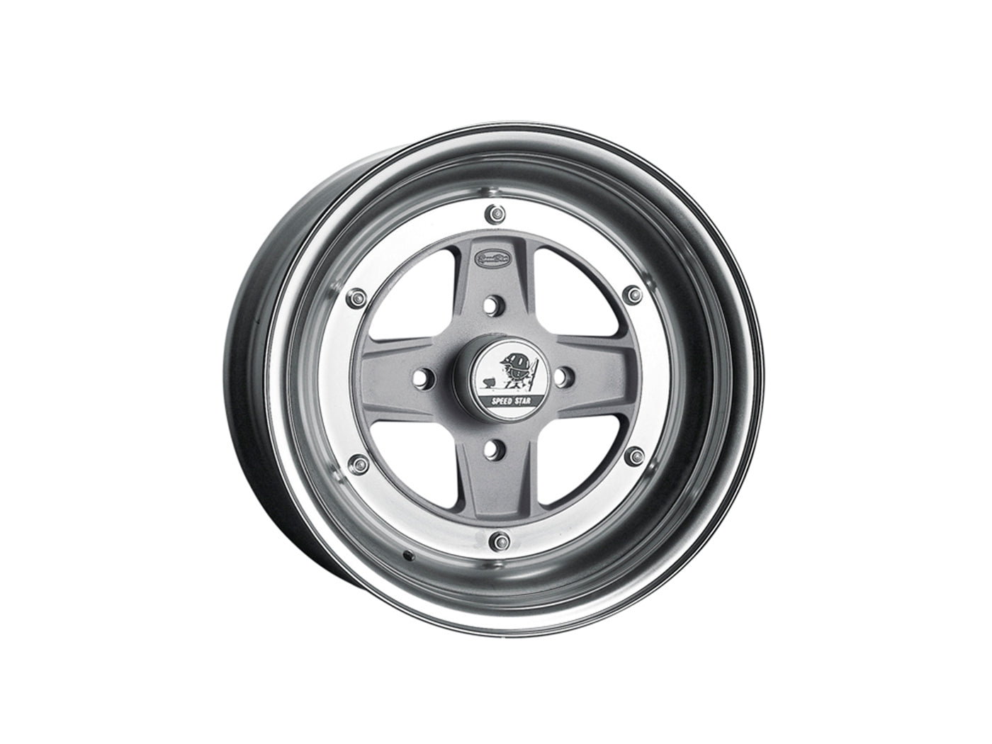 15" SSR Speed Star MK2 7.5J +6 4x114.3 - Silver / Polished Lip