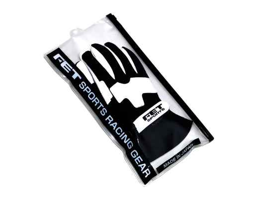 FET Sports 3D Racing Gloves (Black/White)