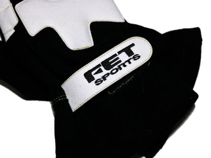 FET Sports 3D Racing Gloves (Black/White)