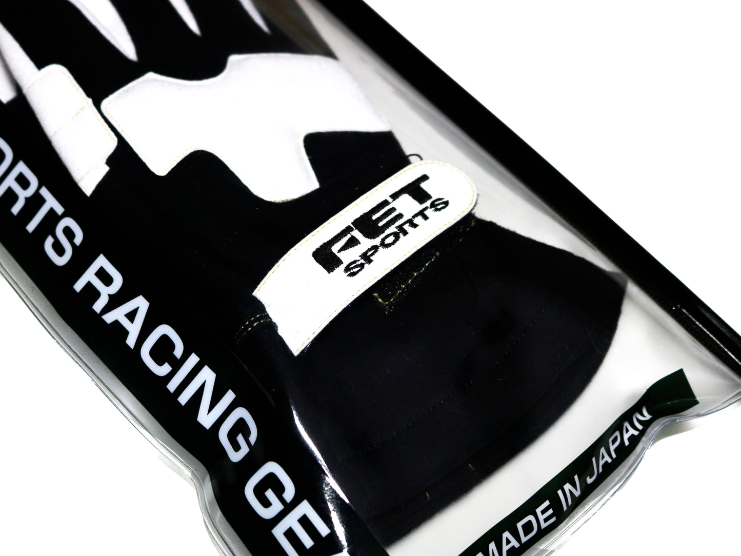 FET Sports 3D Racing Gloves (Black/White)