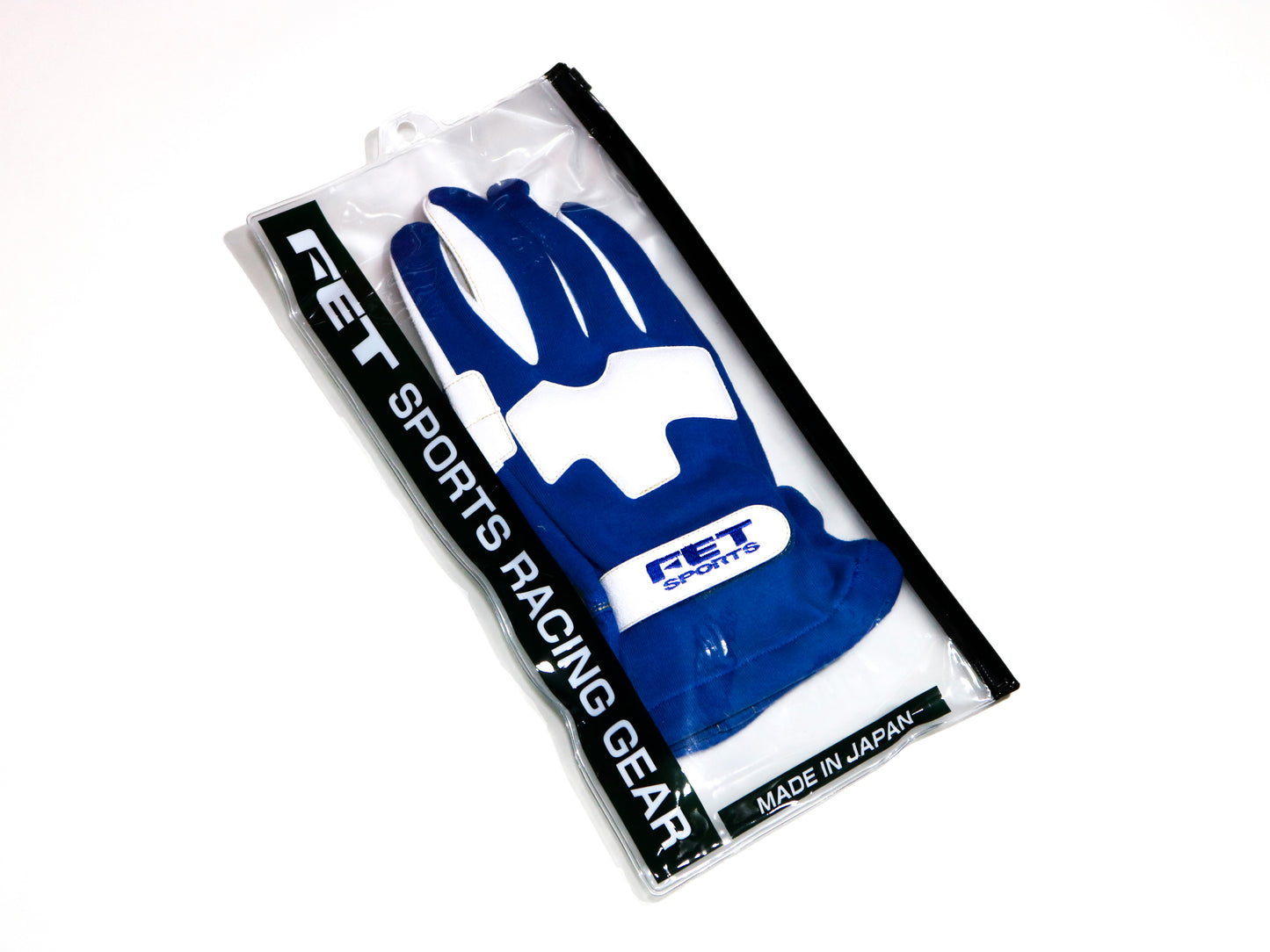 FET Sports 3D Racing Gloves (Blue/White)