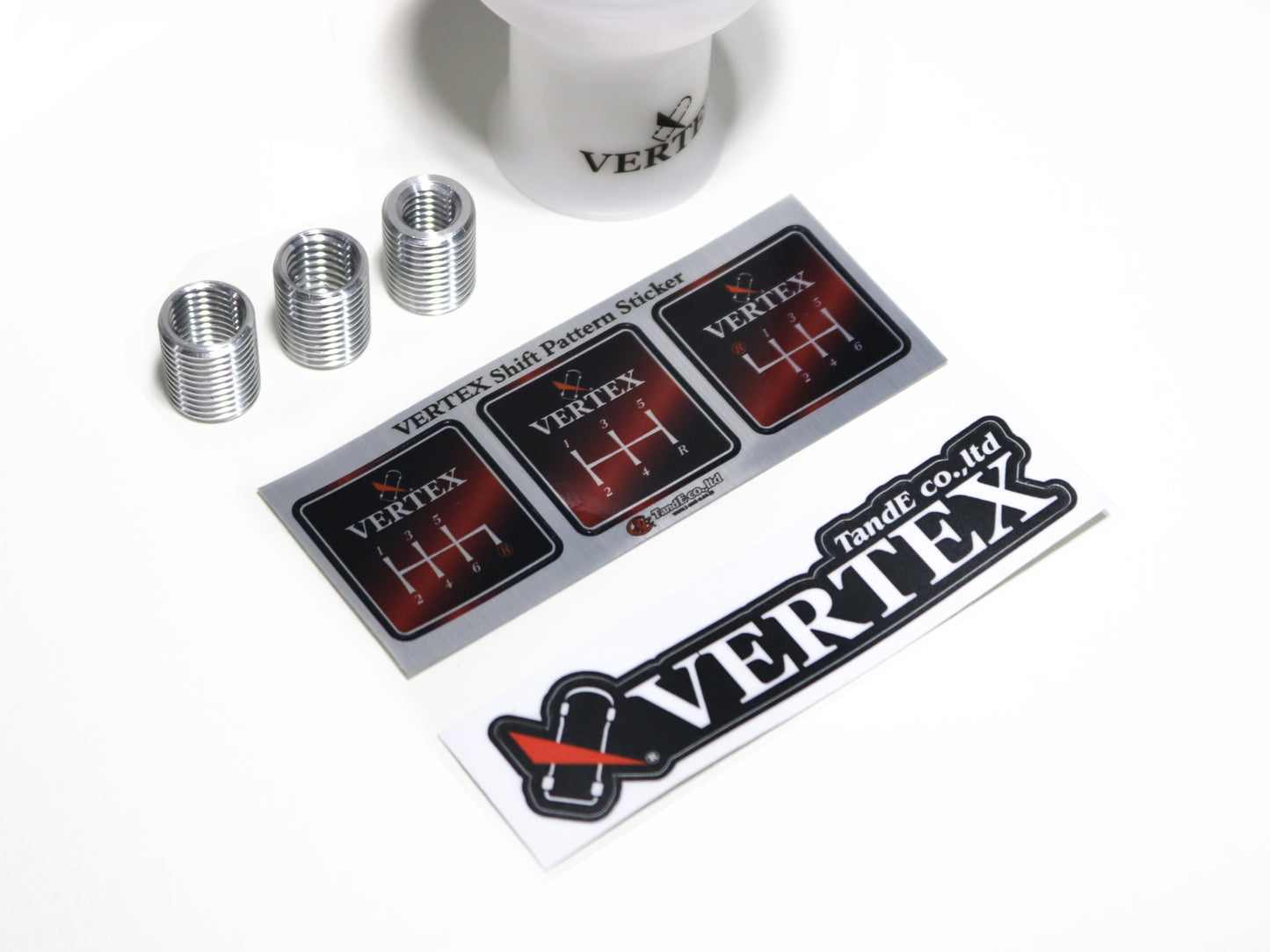 Vertex Monochrome V2 Shift Knob - White/Black